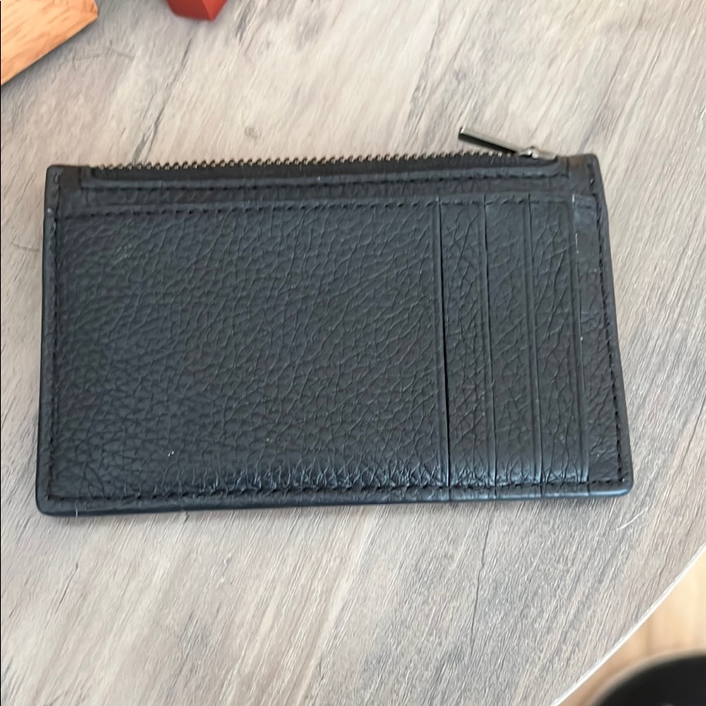 Black Leather Card Holder